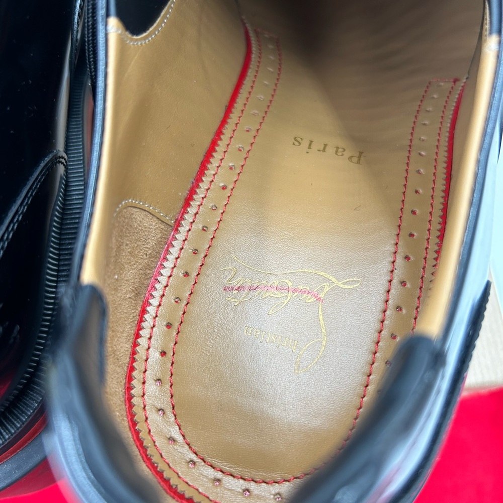 Men's Black Leather Dress Shoes - Picture 7 of 10